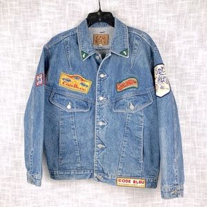 Vintage 8s Or 90s Code Bleu Patched 